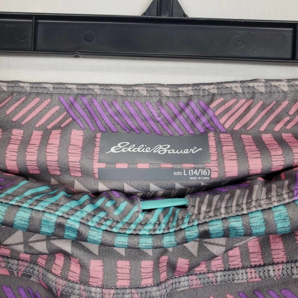 Eddie Bower Girls Leggings Gray Pastel Tribal Print Size Large 14/16 - Picture 5 of 10